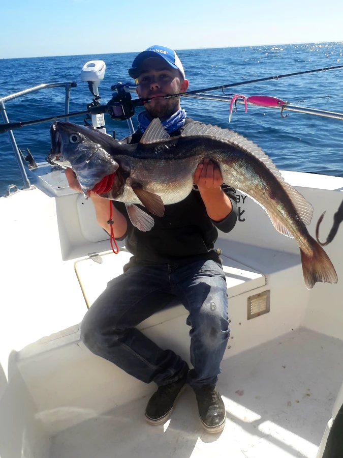 merlu de 11kg dans les fosses du pays basque